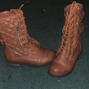 Little girls Combat boots